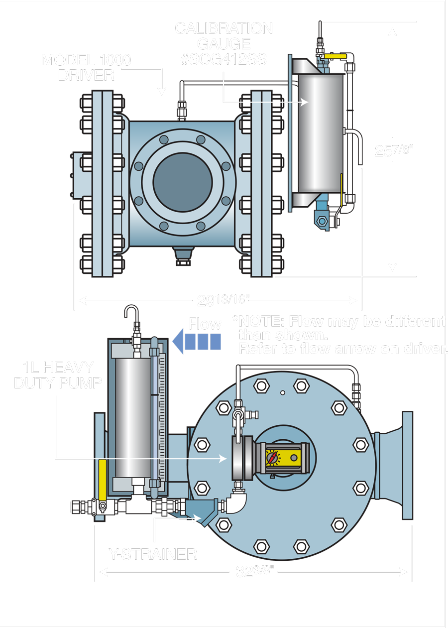 Technical drawing for model-1000