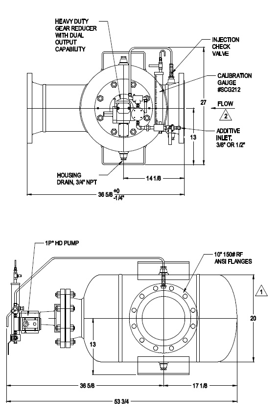 Technical drawing for model-10t