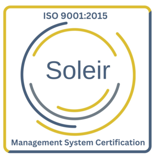 Authorized ISO 9001:2015 management system certification logo